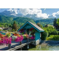 Artwork: View of Lake Annecy - 500 Piece Jigsaw Puzzle (Bluebird)
