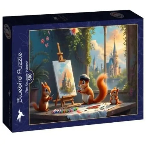 Box, straight on: The Squirrels' Workshop - 500 Piece Jigsaw Puzzle (Bluebird)
