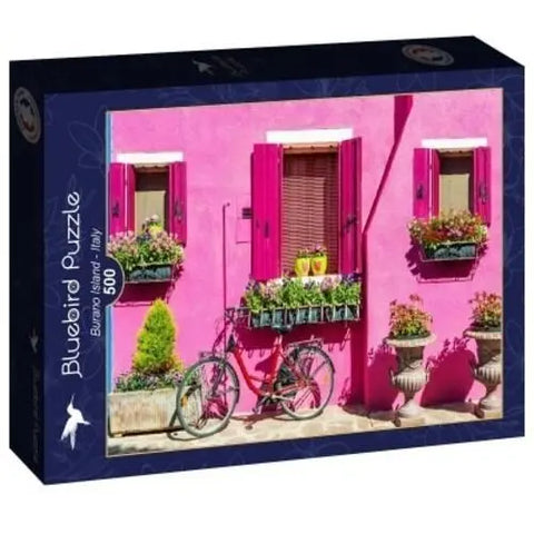 Box, turned right: Burano Island - Italy - 500 Piece Jigsaw Puzzle (Bluebird)