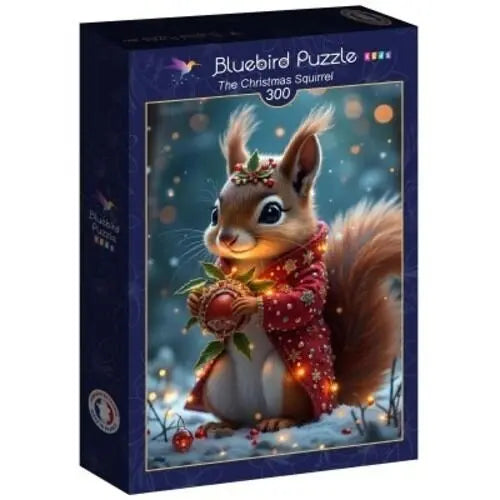 Box, turned right: The Christmas Squirrel - 300 Piece Jigsaw Puzzle (Bluebird)
