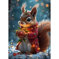 Artwork: The Christmas Squirrel - 300 Piece Jigsaw Puzzle (Bluebird)