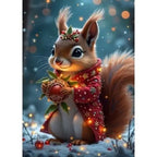 Artwork: The Christmas Squirrel - 300 Piece Jigsaw Puzzle (Bluebird)