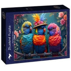 Box, straight on: Rainbow Parrots - 1000 Piece Jigsaw Puzzle (Bluebird)