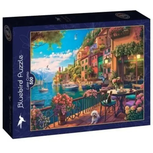 Box, turned right: Lake Como - 500 Piece Jigsaw Puzzle (Bluebird)