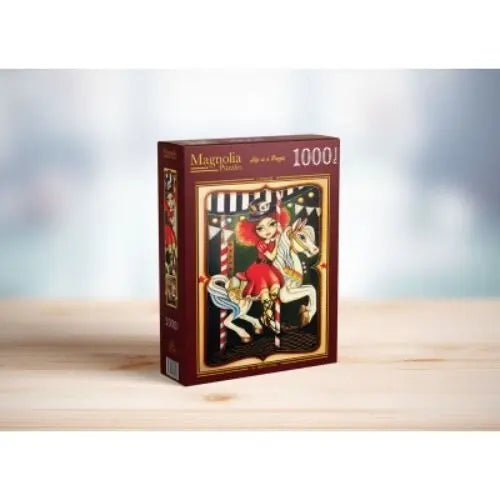 Box, turned right: Carousel - 1000 Piece Jigsaw Puzzle (Magnolia)