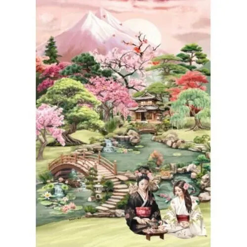 Artwork: Tea Garden - 1000 Piece Jigsaw Puzzle (Magnolia)