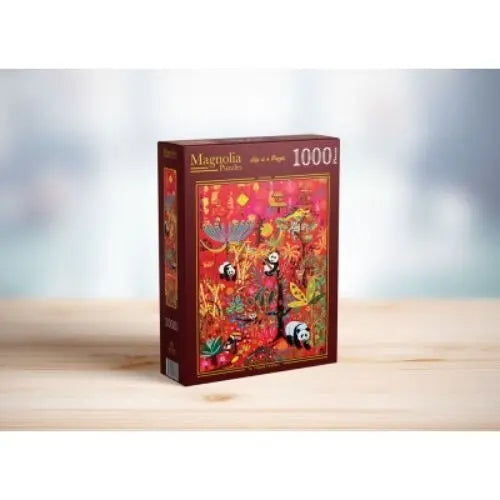 Box, turned right: Pandas - 1000 Piece Jigsaw Puzzle (Magnolia)
