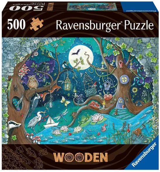 Ravensburger - Fantasy Forest - 500 Piece Wooden Jigsaw Puzzle