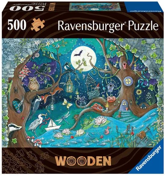 Fantasy Forest – 500 Piece Wooden Jigsaw Puzzle (Ravensburger)