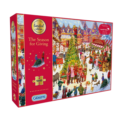 The Season of Giving – 1000 Piece Jigsaw Puzzle (Gibsons) - Completed Puzzle