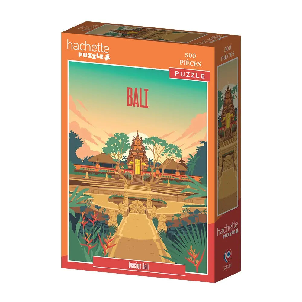 Box, turned left: Bali Escape - 500 Piece Jigsaw Puzzle (Hachette)
