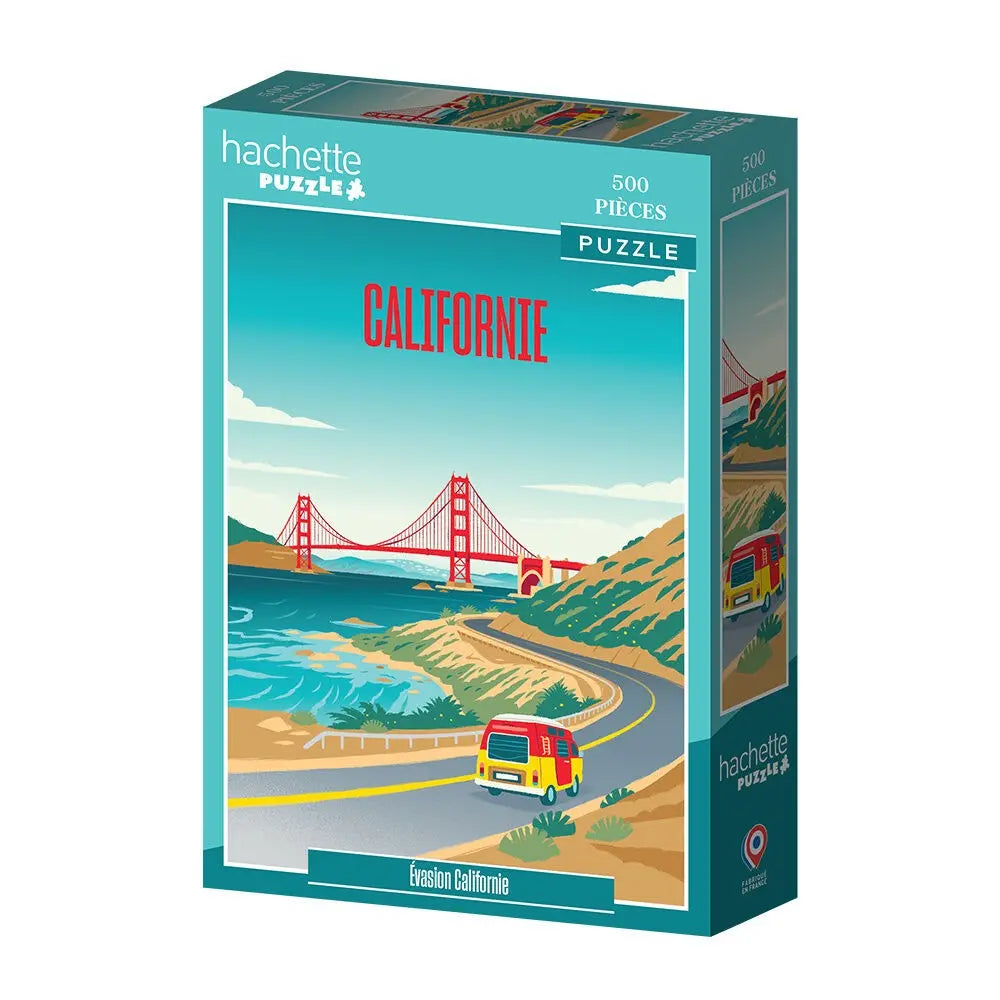 Box, turned left: California Escape - 500 Piece Jigsaw Puzzle (Hachette)