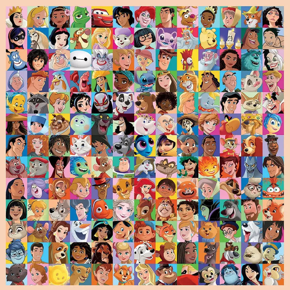 Who's Who Disney - 1000 Piece Jigsaw Puzzle (Hachette) - Completed Puzzle