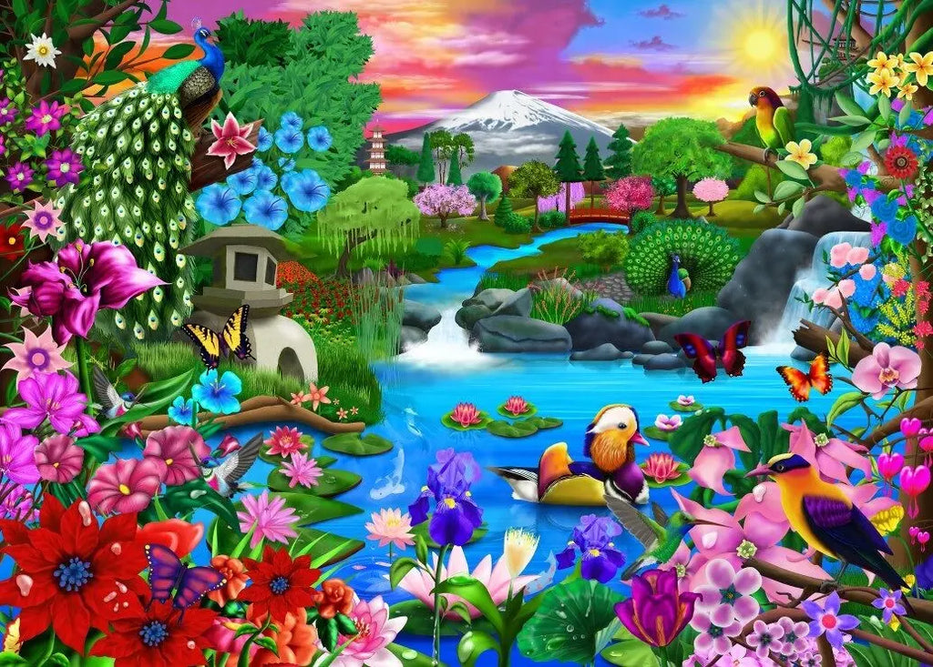 Artwork: Oriental Paradise - 500 Piece Jigsaw Puzzle (Bluebird)