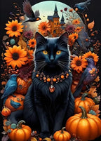 Autumn Cat - 500 Piece Jigsaw Puzzle (Bluebird) - Completed Puzzle