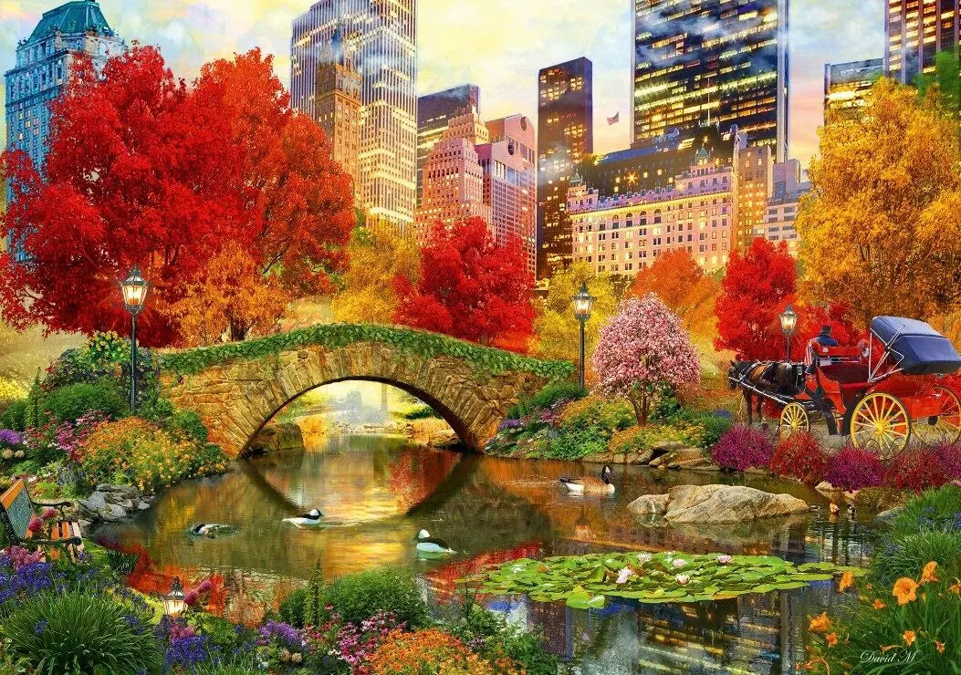 Artwork: Central Park NYC - 2000 Piece Jigsaw Puzzle (Bluebird)