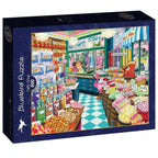 Box, turned right: Candy Shop - 500 Piece Jigsaw Puzzle (Bluebird)