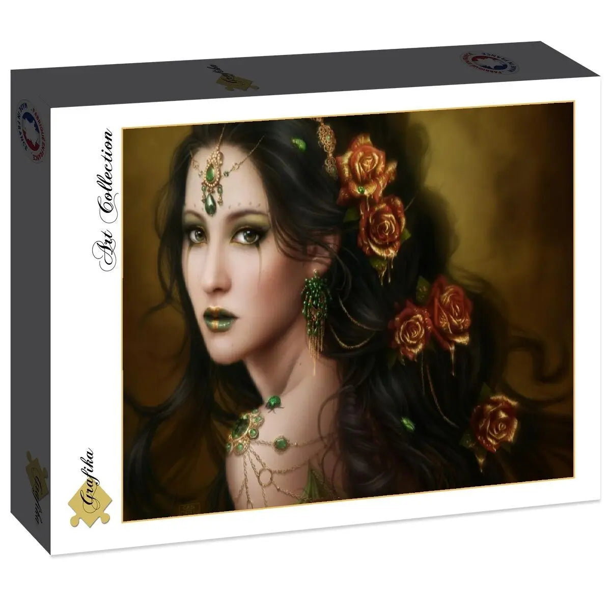 Box, turned right: Golden Rose - 1000 Piece Jigsaw Puzzle (Grafika)