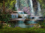 Fairy Tale Waterfall - 2000 Piece Jigsaw Puzzle (Grafika) - Completed Puzzle