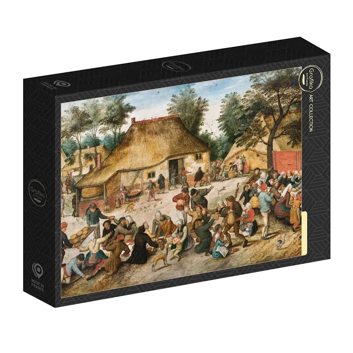 Box, turned right: Brueghel - The Wedding Feast, 1568 - 1000 Piece Jigsaw Puzzle (Grafika)