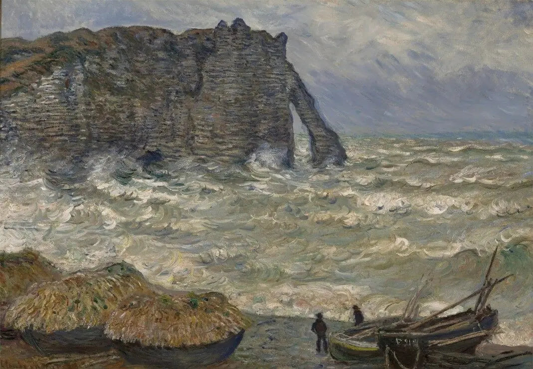 Claude Monet - Rough Sea at Étretat, 1883 - 1000 Piece Jigsaw Puzzle (Grafika)