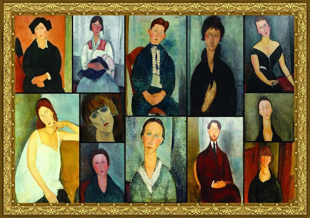 Modigliani's Painting - 2000 Piece Jigsaw Puzzle (Grafika) - Completed Puzzle
