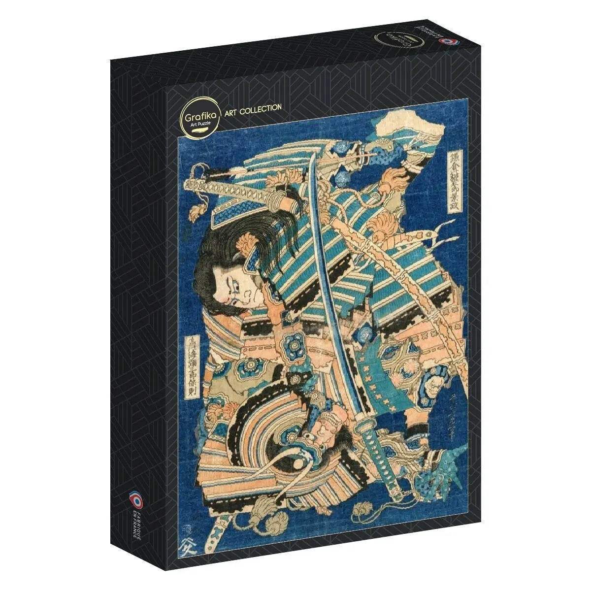 Box, turned right: Hokusai - Kamakura no Gengoro Seizing Torinoumi Tasaburo - 500 Piece Jigsaw Puzzle (Grafika)