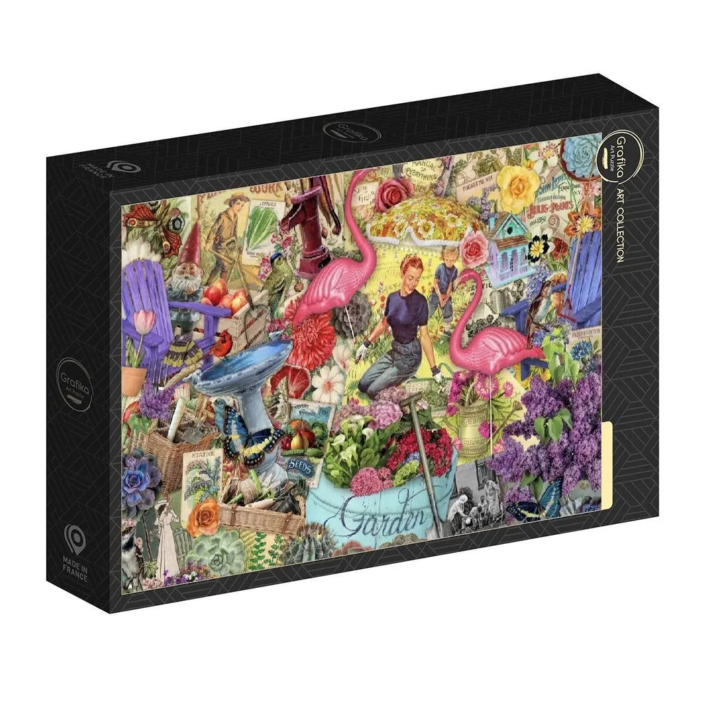 Box, turned right: Garden Collage - 1000 Piece Jigsaw Puzzle (Grafika)