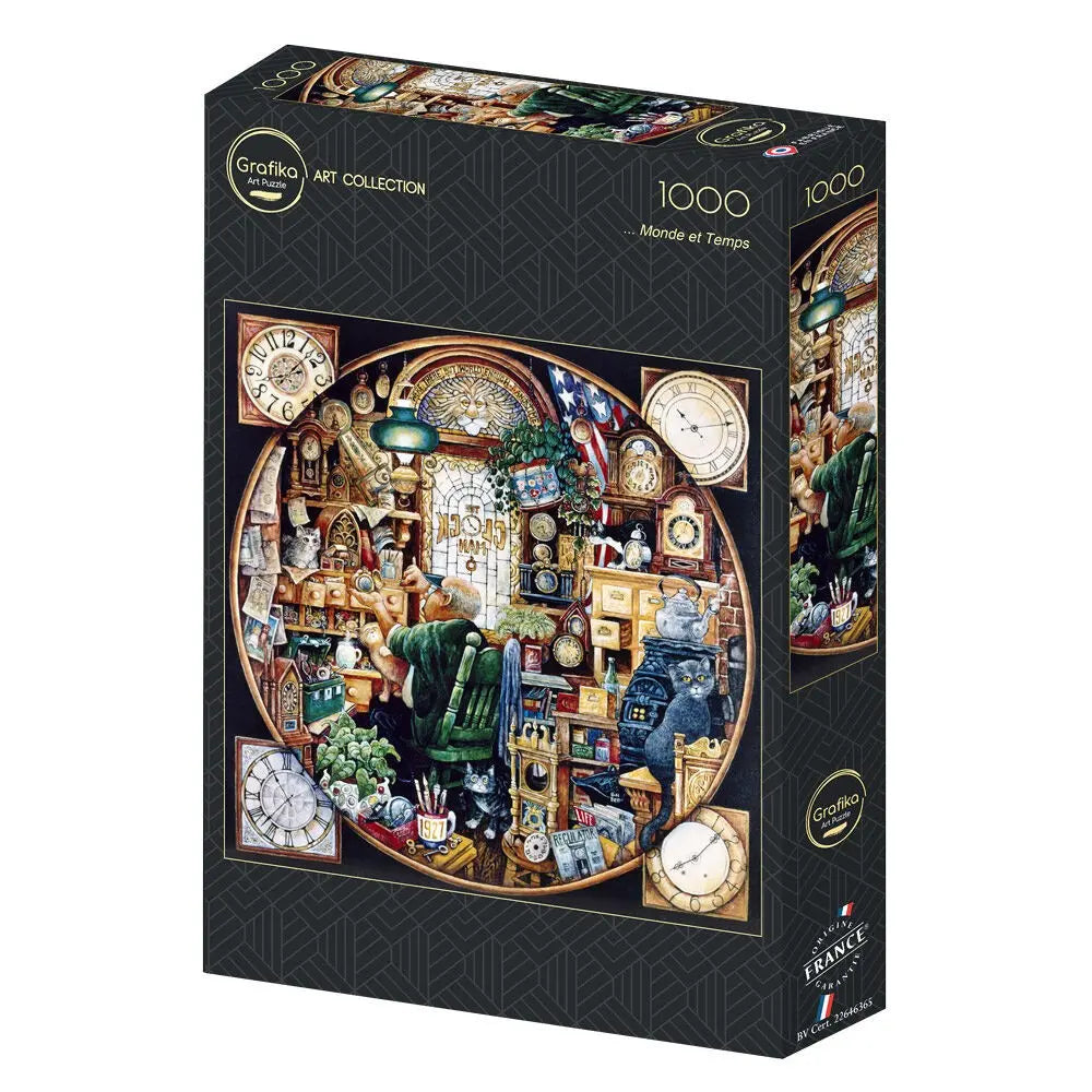Box, turned left: World and Time - 1000 Piece Jigsaw Puzzle (Grafika)