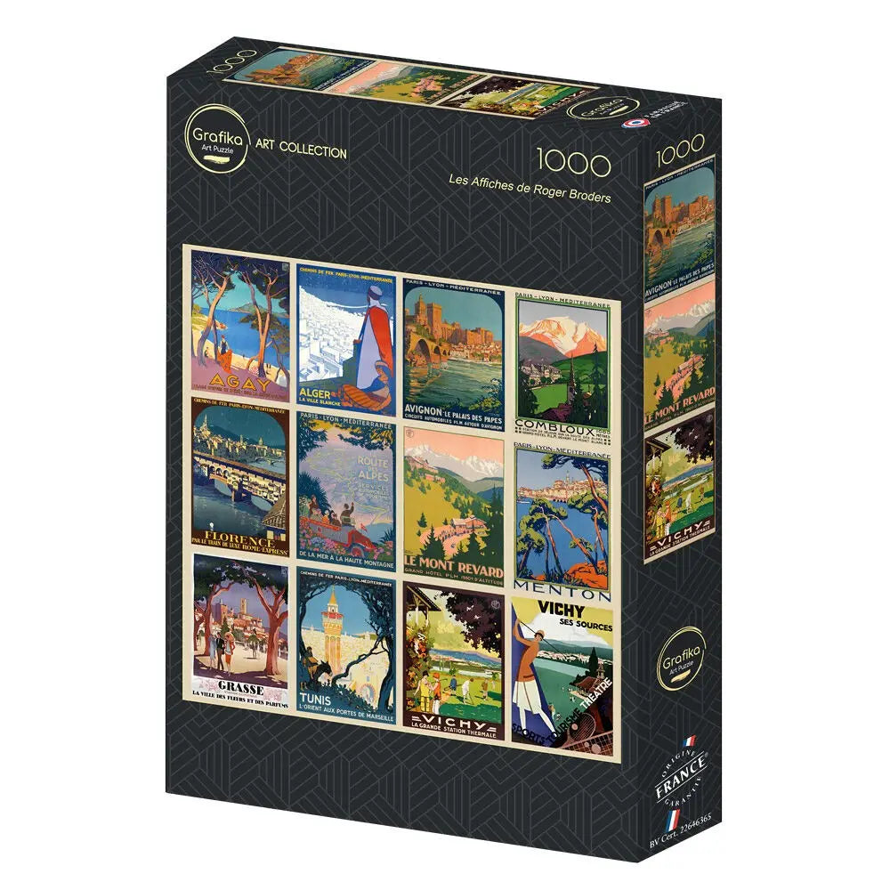 Box, turned left: Roger Broders' Posters - 1000 Piece Jigsaw Puzzle (Grafika)