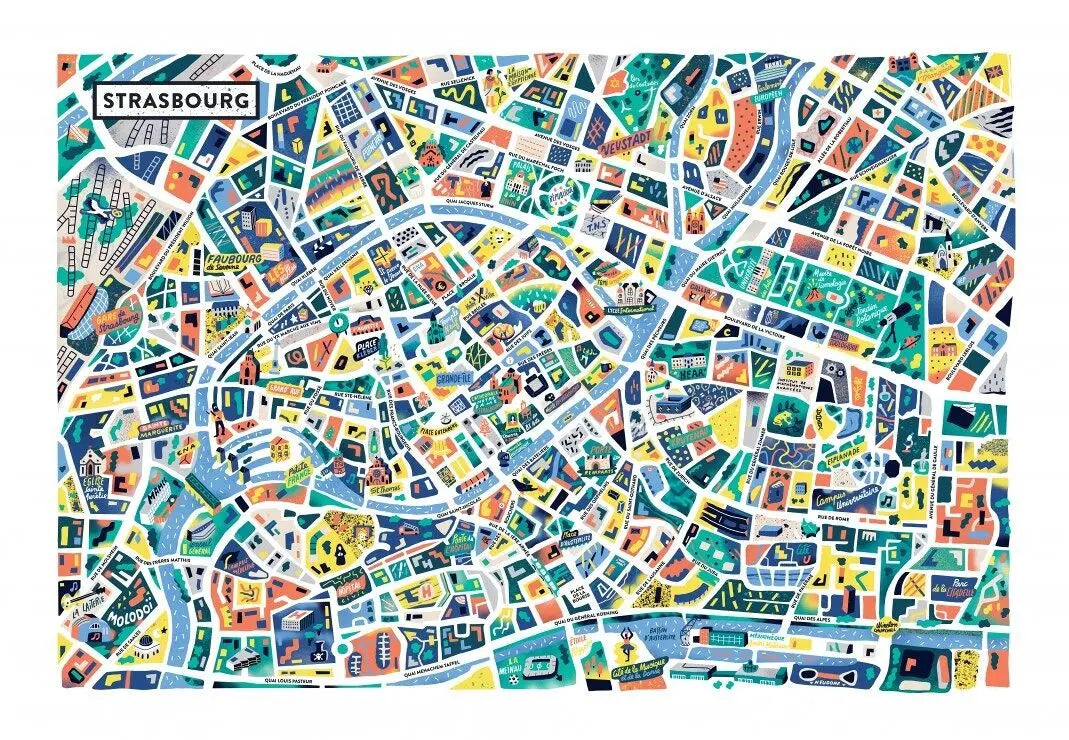 Strasbourg - 1000 Piece Jigsaw Puzzle (Grafika) - Completed Puzzle