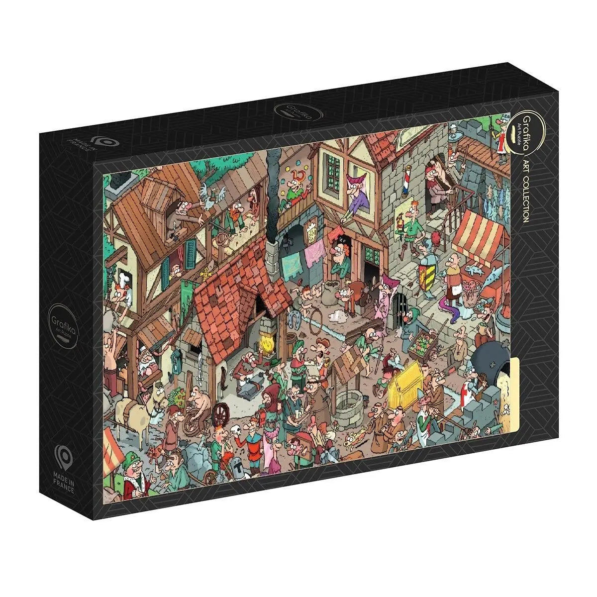 Box, turned right: Middle Ages - 1000 Piece Jigsaw Puzzle (Grafika)