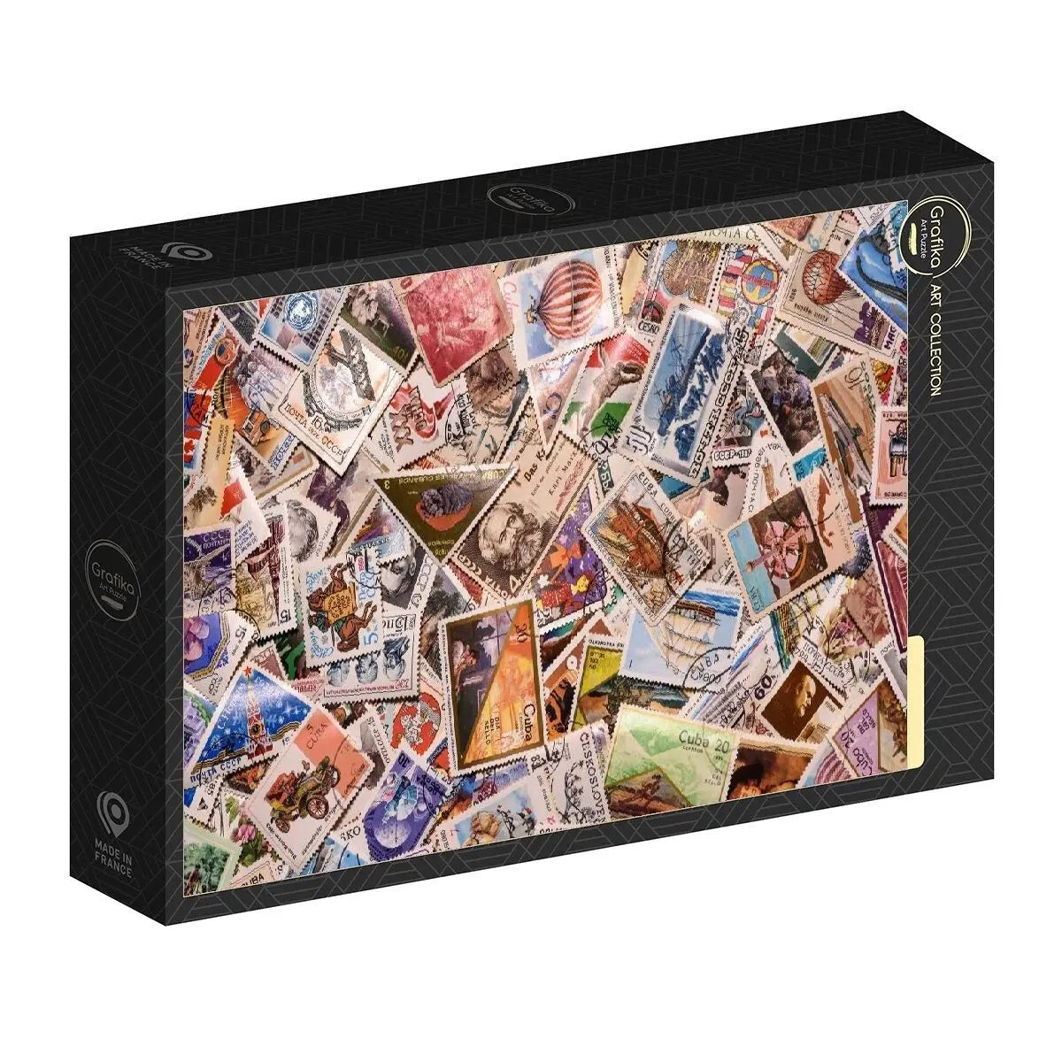 Box, turned right: My Stamp Collection - 1000 Piece Jigsaw Puzzle (Grafika)