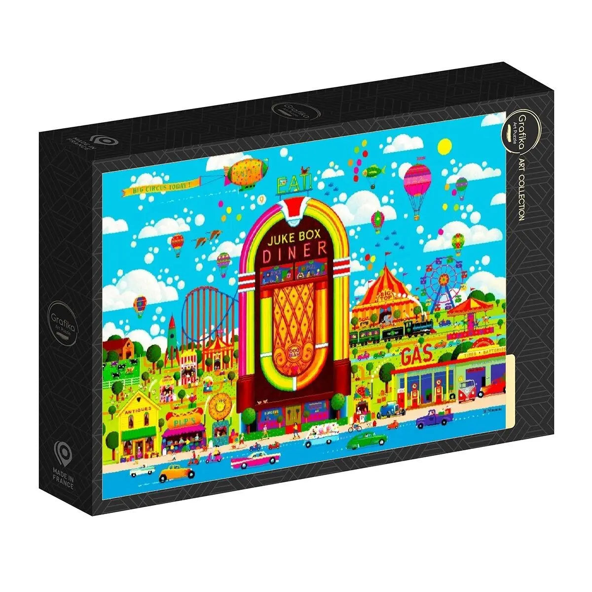 Box, turned right: Jukebox Carnival - 1000 Piece Jigsaw Puzzle (Grafika)