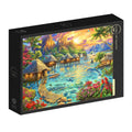 Box, turned right: Tropical Oasis - 1000 Piece Jigsaw Puzzle (Grafika)