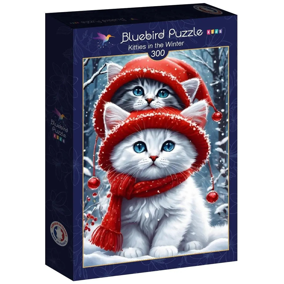 Box, turned right: Kitties in the Winter - 300 Piece Jigsaw Puzzle (Bluebird)