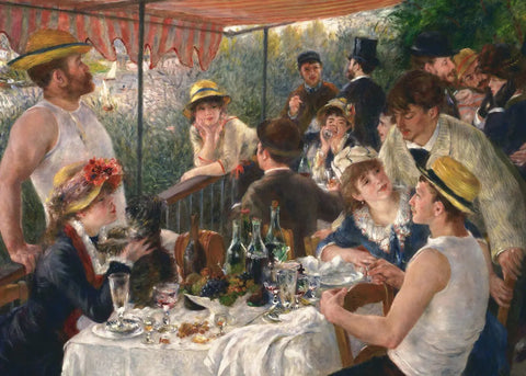 Artwork: The Art of Auguste Renoir: Luncheon of the Boating Party - La Grenouillère - 500 Piece Jigsaw Puzzle (Grafika)