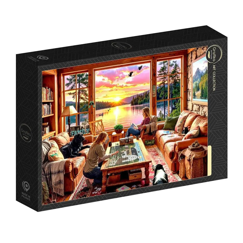 Box, turned right: While Fishing - 1000 Piece Jigsaw Puzzle (Grafika)