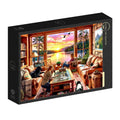 Box, turned right: While Fishing - 1000 Piece Jigsaw Puzzle (Grafika)