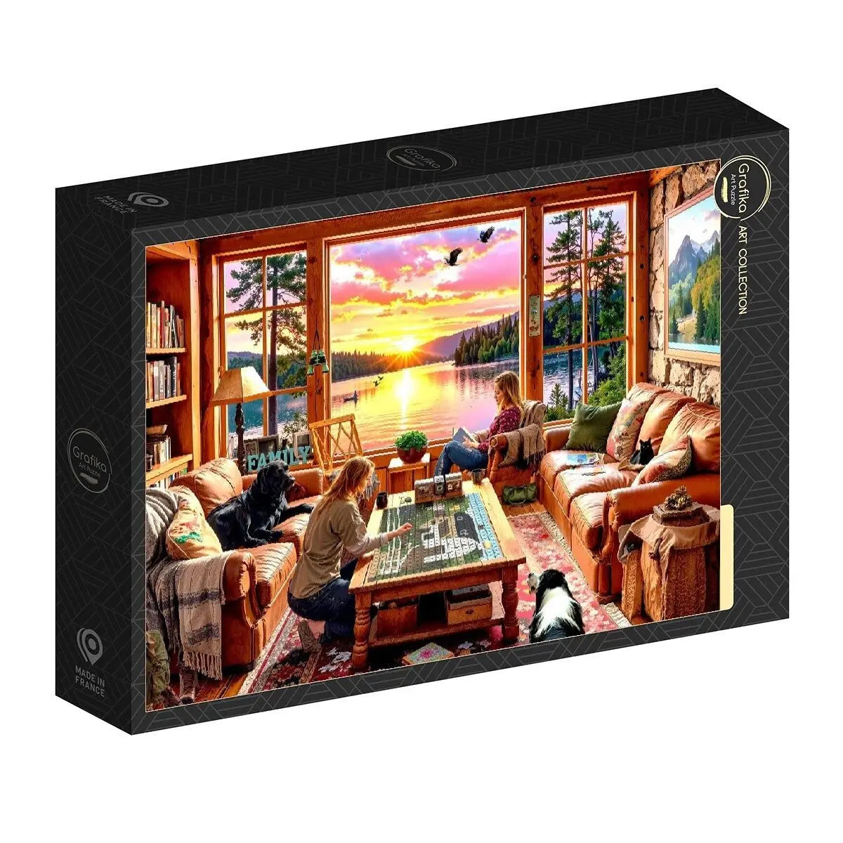 Box, turned right: While Fishing - 1000 Piece Jigsaw Puzzle (Grafika)