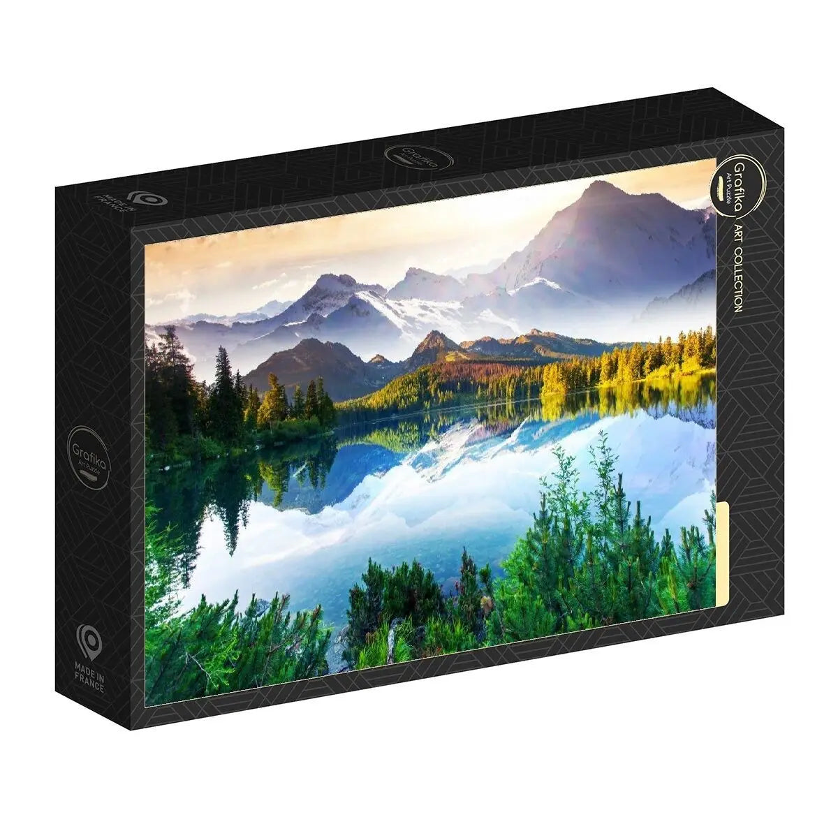 Box, turned right: The Mountain Behind the Lake - 1000 Piece Jigsaw Puzzle (Grafika)