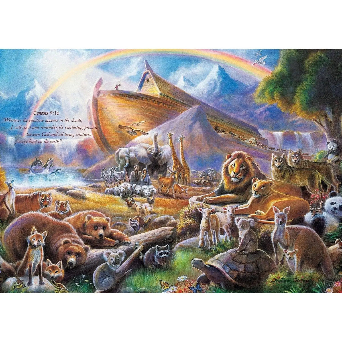 Inspirational - Noah's Ark - 500 Piece Jigsaw Puzzle (Master Pieces) - Completed Puzzle