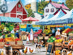 Farmer's Market - Old Mill Farm Stall - 750 Piece Jigsaw Puzzle (Master Pieces) - Completed Puzzle
