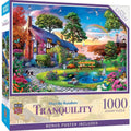 Box, turned right: Tranquility - Rainbow Retreat - 1000 Piece Jigsaw Puzzle (Master Pieces)