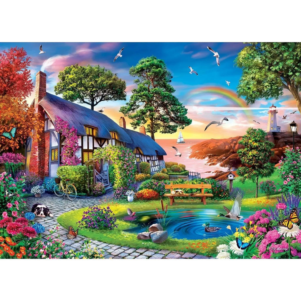 Tranquility - Rainbow Retreat - 1000 Piece Jigsaw Puzzle (Master Pieces) - Completed Puzzle