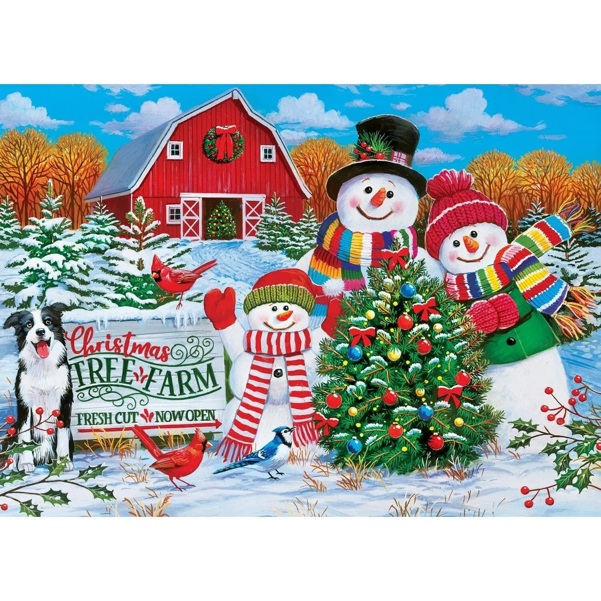 Holiday - Christmas Tree Farm - 1000 Piece Jigsaw Puzzle (Master Pieces) - Completed Puzzle