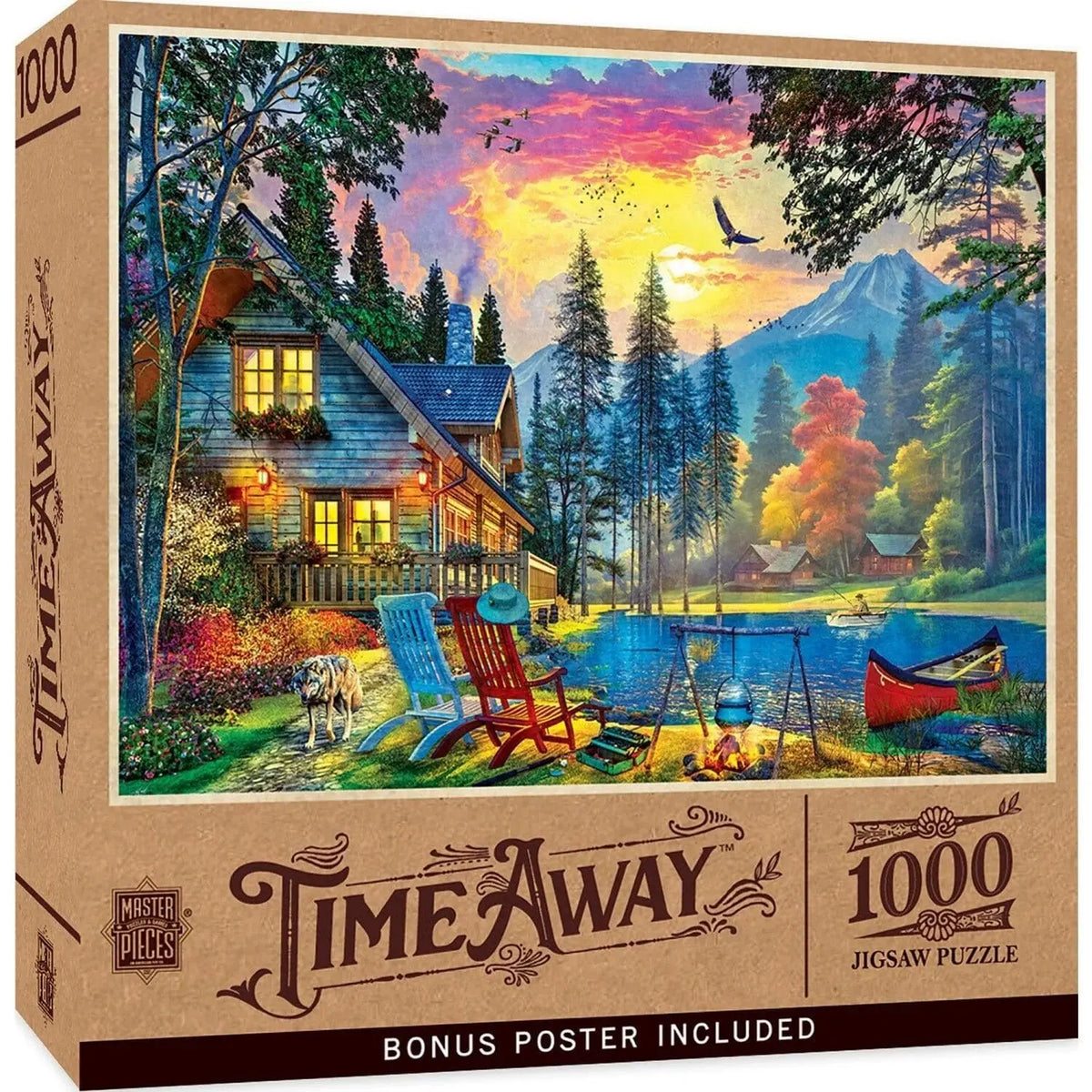 Box, turned right: Time Away - Last Days of Summer - 1000 Piece Jigsaw Puzzle (Master Pieces)