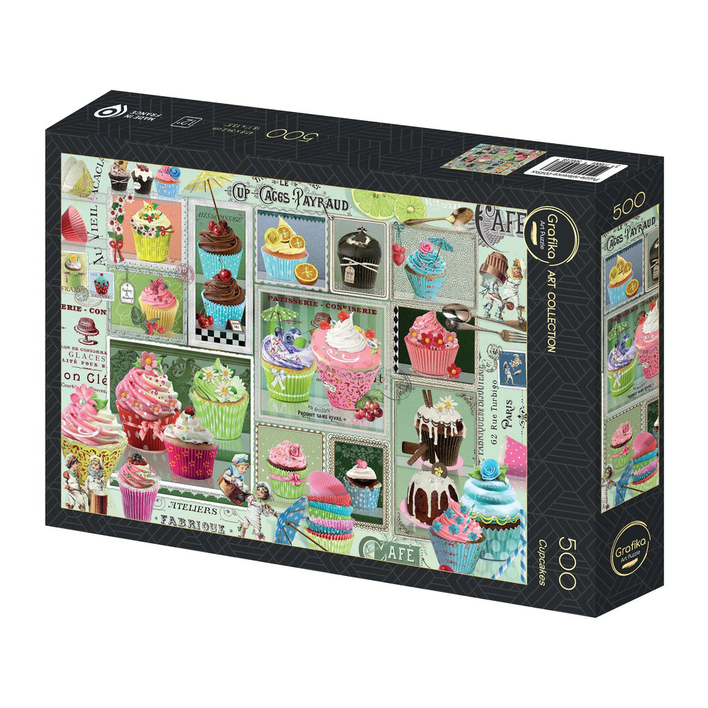 Box, turned left: Cupcakes - 500 Piece Jigsaw Puzzle (Grafika)