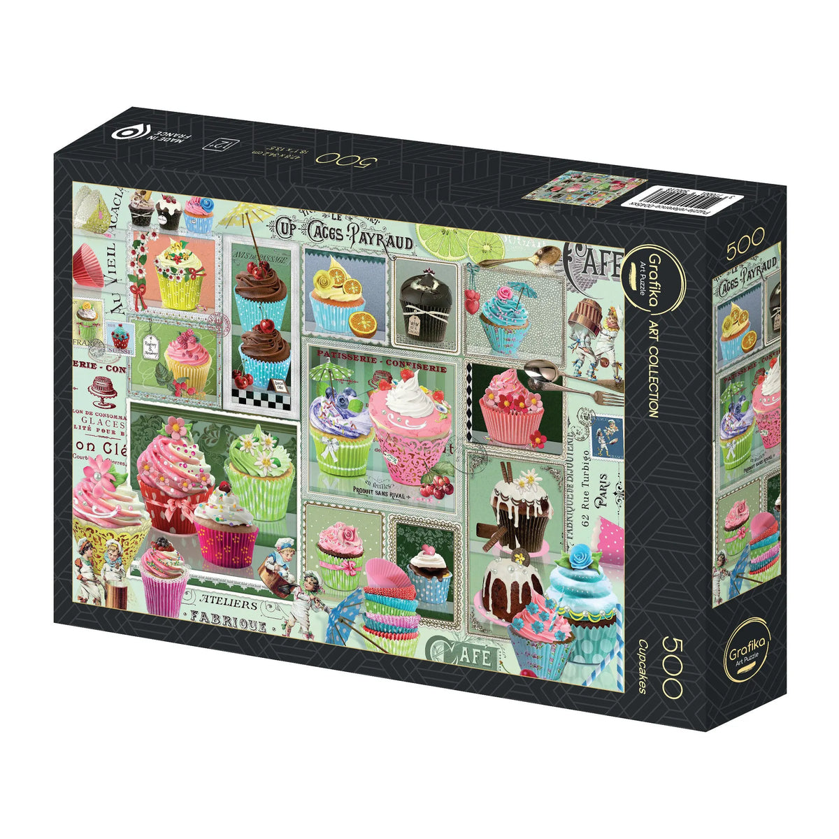 Box, turned left: Cupcakes - 500 Piece Jigsaw Puzzle (Grafika)