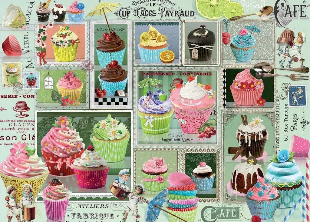 Cupcakes - 500 Piece Jigsaw Puzzle (Grafika) - Completed Puzzle